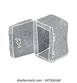 retro cartoon safe
