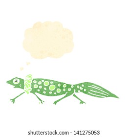 retro cartoon salamander