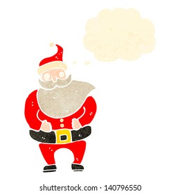 Retro Cartoon Santa