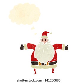 retro cartoon santa claus