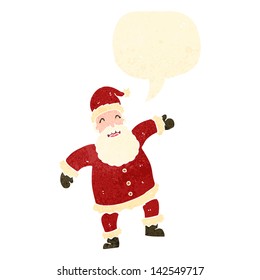 retro cartoon santa claus