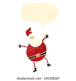 retro cartoon santa claus