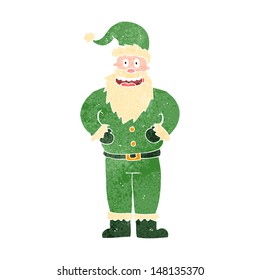 retro cartoon santa claus