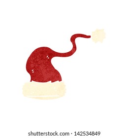 retro cartoon santa hat