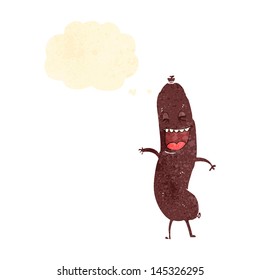 retro cartoon sausage