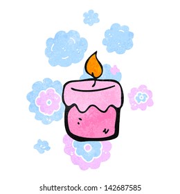 retro cartoon scented candles