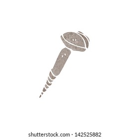 retro cartoon screw