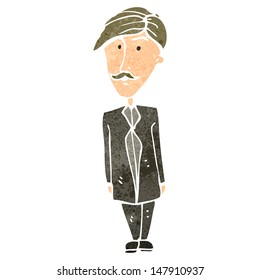 retro cartoon sensible businessman