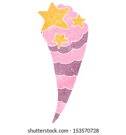 patrón de estrella de tiro de dibujos animados retro