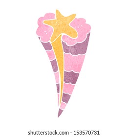 patrón de estrella de tiro de dibujos animados retro