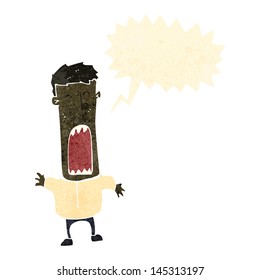 retro cartoon shouting man