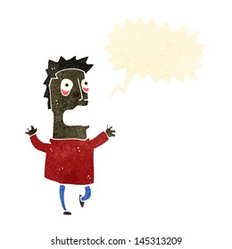 retro cartoon shouting man