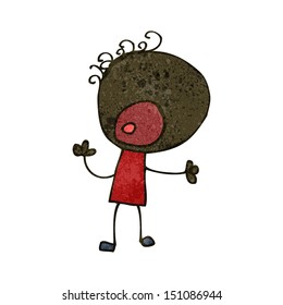 retro cartoon shouting man