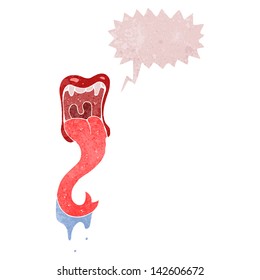 retro cartoon shouting mouth