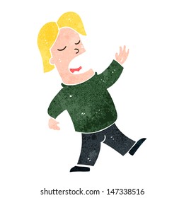 cantante de dibujos animados retro