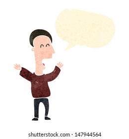 retro cartoon singing man