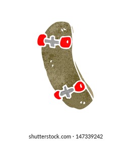 retro cartoon skateboard
