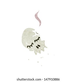retro cartoon skull 