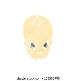 retro cartoon skull