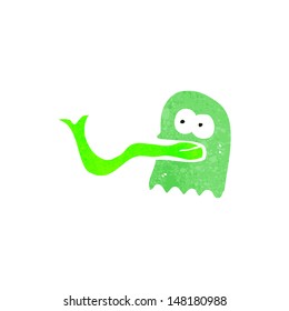 fantasma retro de dibujos animados