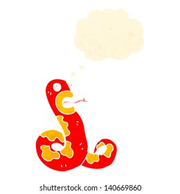 retro cartoon snake