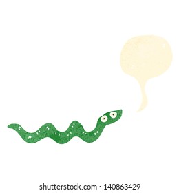 retro cartoon snake