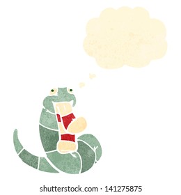 retro cartoon snake
