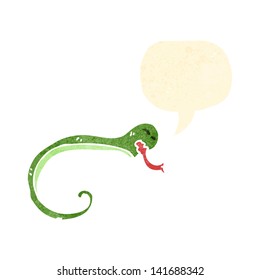 retro cartoon snake