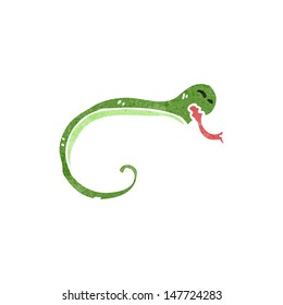 retro cartoon snake