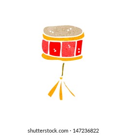 retro cartoon snare drum