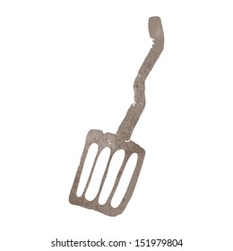 espátula de dibujos retro