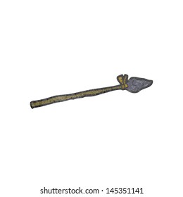 retro cartoon spear