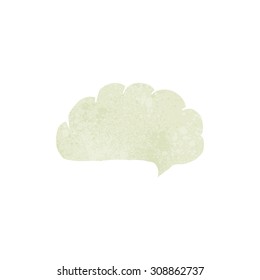 retro cartoon speech balloon cloud