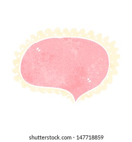 retro cartoon speech bubble symbol