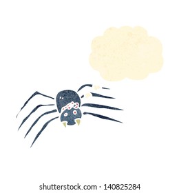 araña de dibujos animados retro