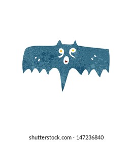retro cartoon spooky bat