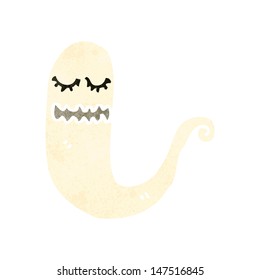 retro cartoon spooky ghost