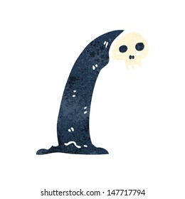 fantasma retro de dibujos animados