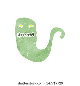 fantasma retro de dibujos animados