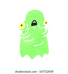 fantasma retro de dibujos animados