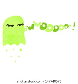 retro cartoon spooky ghost
