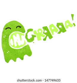 retro cartoon spooky ghost