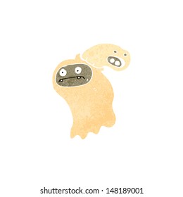 retro cartoon spooky ghost
