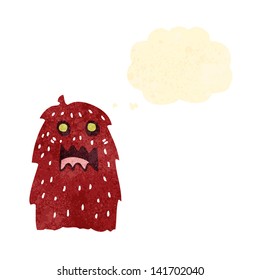 retro cartoon spooky monster