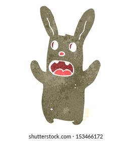 retro cartoon spooky rabbit