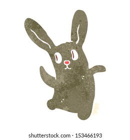 retro cartoon spooky rabbit