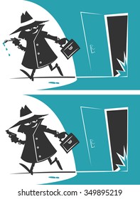 Retro Cartoon spy