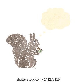 retro cartoon squirrel