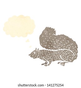 ardilla de dibujos animados retro