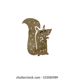 retro cartoon squirrel